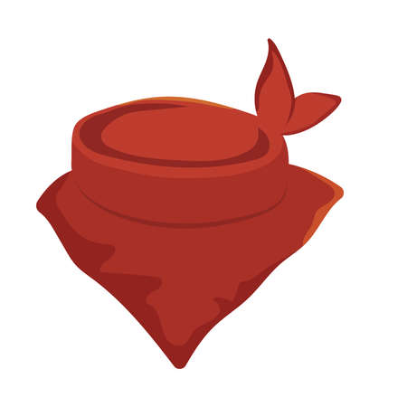 cowboy kerchief iconのイラスト素材