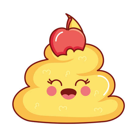 kawaii cream swirlのイラスト素材