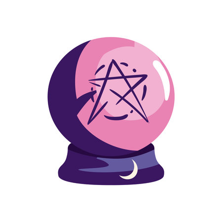 magic crystal ballのイラスト素材