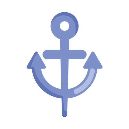 purple anchor iconのイラスト素材