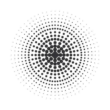 dots round designのイラスト素材
