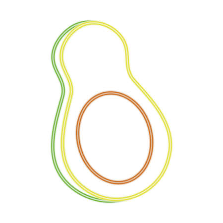 avocado icon imageのイラスト素材
