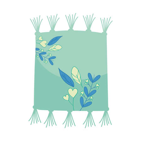 decorative floral cushionのイラスト素材