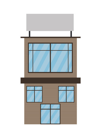 modern city buildingのイラスト素材