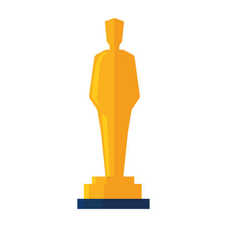 golden trophy illustrationのイラスト素材