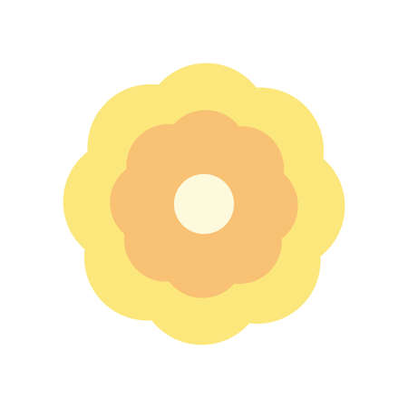 yellow flower designのイラスト素材