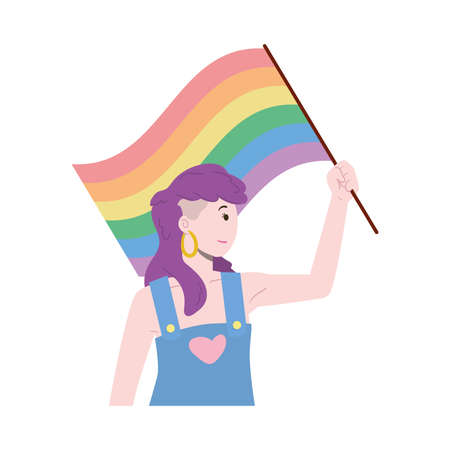 lgbtq woman designのイラスト素材