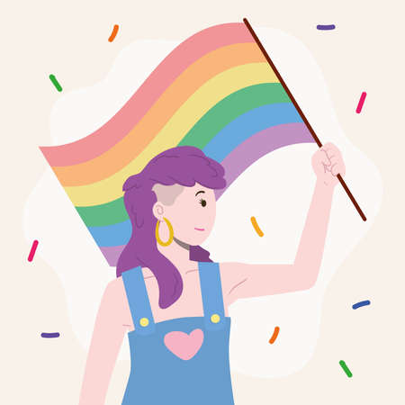 lgbtq person designのイラスト素材