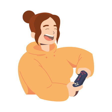 woman with controller