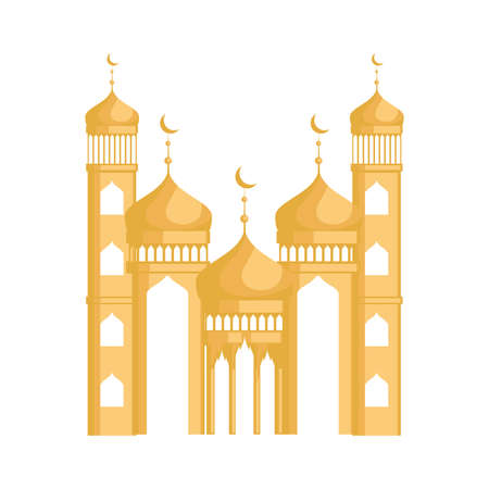 arabic golden palaceのイラスト素材