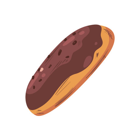 flat chocolate donut design