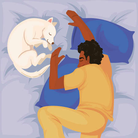 bed time cardのイラスト素材