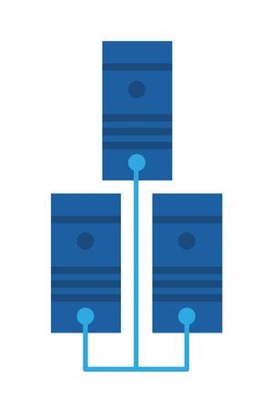 blockchain, mining networkのイラスト素材