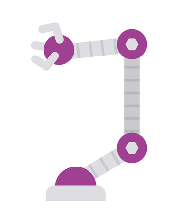 robotic arm iconのイラスト素材