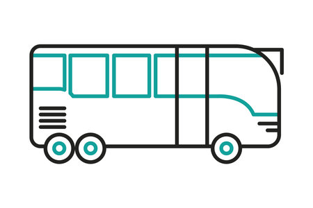 city bus iconのイラスト素材