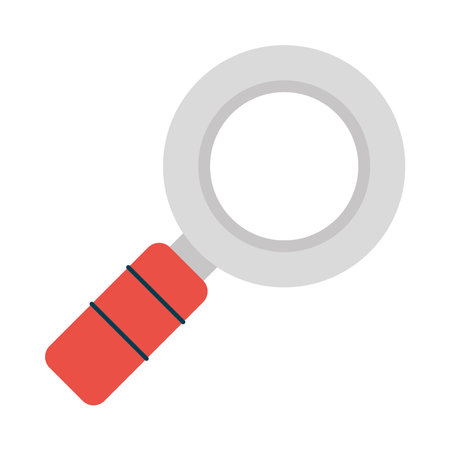 magnifying glass iconのイラスト素材