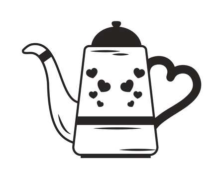 teapot icon designのイラスト素材