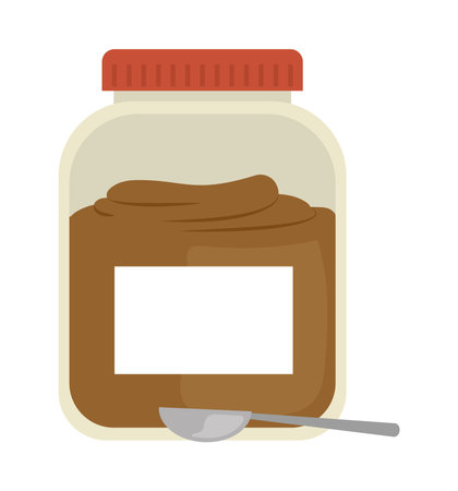 cocoa powder bottleのイラスト素材