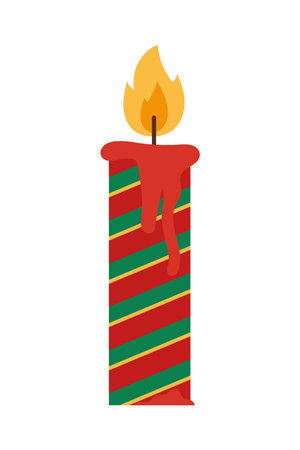 christmas candle iconのイラスト素材