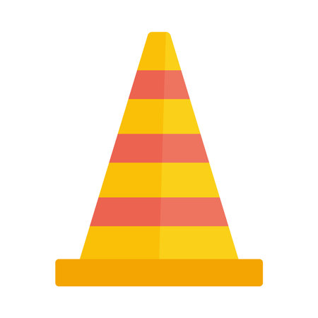 traffic cone iconのイラスト素材