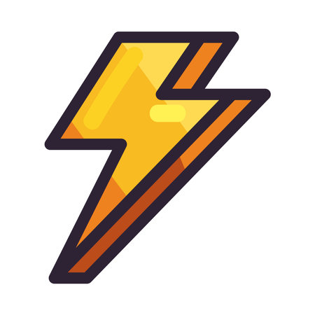 flat lightning designのイラスト素材