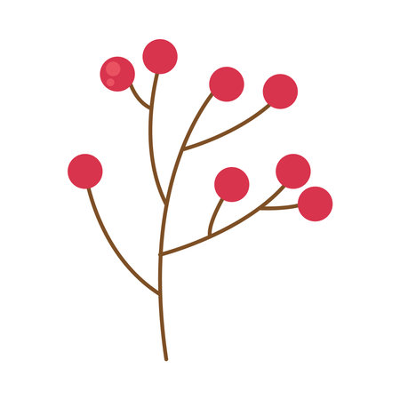 berry branch iconのイラスト素材