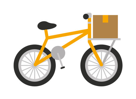 delivery bicycle designのイラスト素材