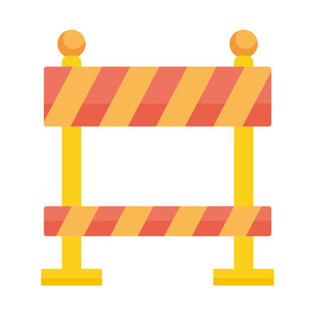 traffic barricade iconのイラスト素材