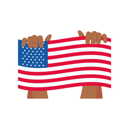 usa flag designのイラスト素材