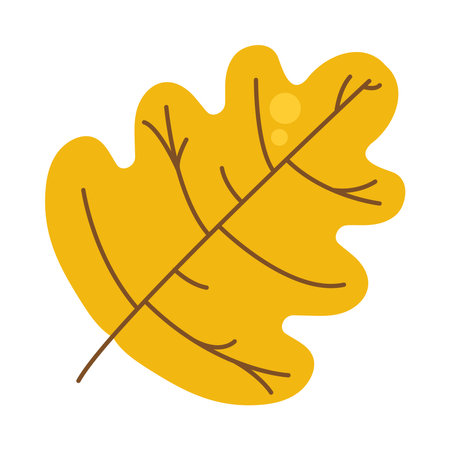 oak leaf iconのイラスト素材