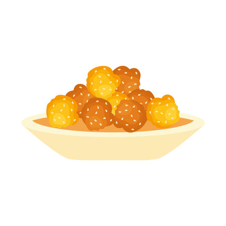 indian food laddooのイラスト素材