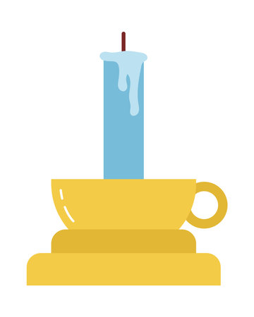 candle on stand iconのイラスト素材