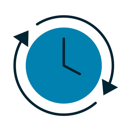 clock and arrows designのイラスト素材