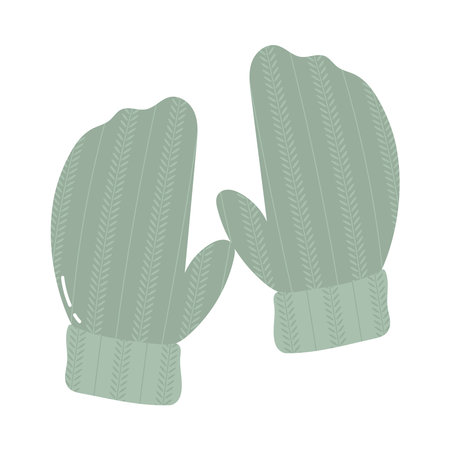 winter gloves iconのイラスト素材