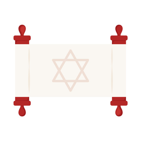 jewish torah scrollのイラスト素材