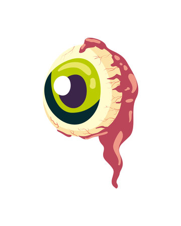 flat eyeball designのイラスト素材