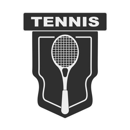 tennis badge iconのイラスト素材