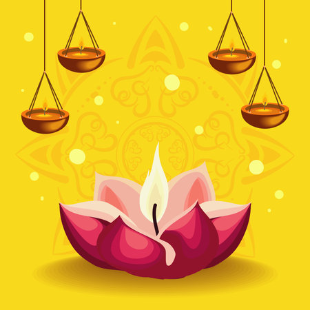 diwali festival designのイラスト素材