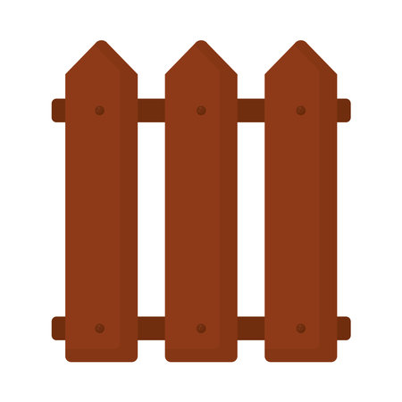 wooden fence iconのイラスト素材
