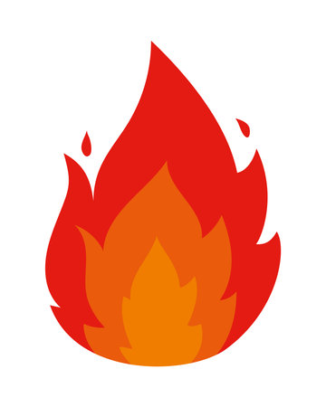 fire flame iconのイラスト素材
