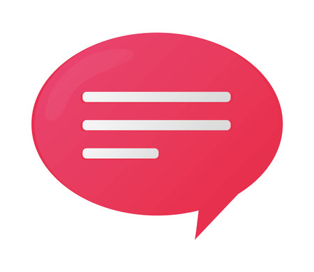 pink speech bubbleのイラスト素材