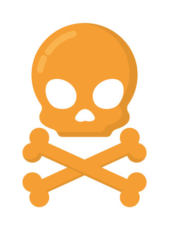 danger skull iconのイラスト素材