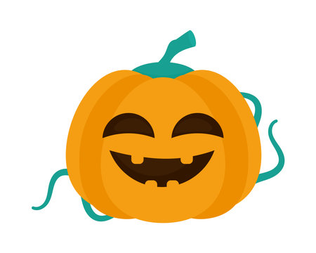 cartoon halloween pumpkinのイラスト素材