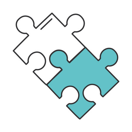 jigsaw puzzles iconのイラスト素材