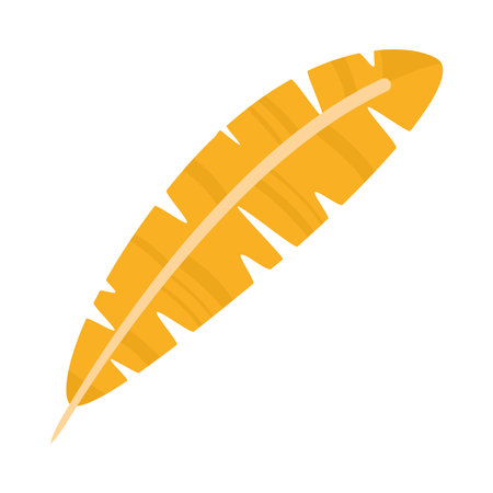 yellow feather iconのイラスト素材