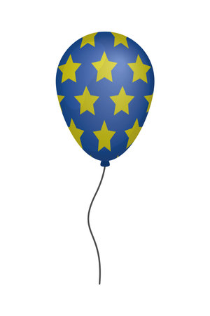 stars balloon iconのイラスト素材