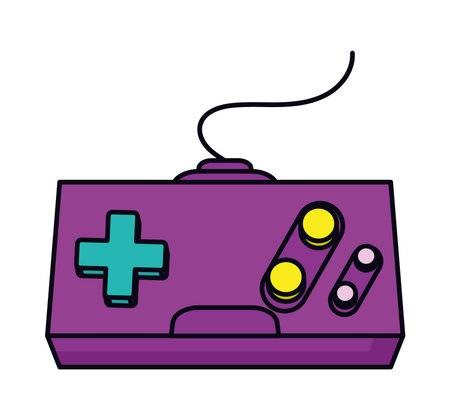 control game retro futuristicのイラスト素材