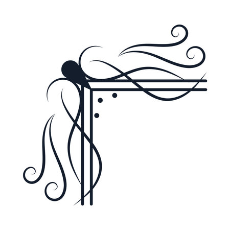 classic ornament cornerのイラスト素材