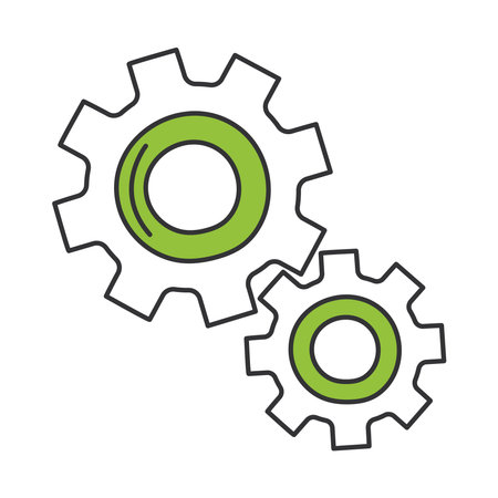 gear wheels iconのイラスト素材