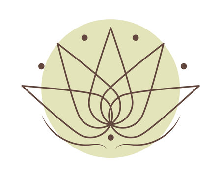 green leaf badgeのイラスト素材